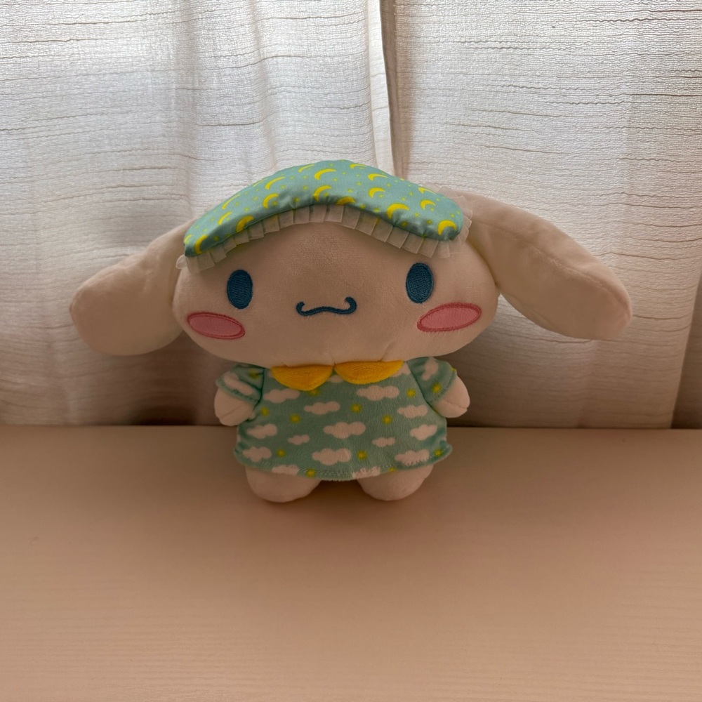 Sanrio Cinnamoroll Pajama Party Plush 8” – Hello Kitty & Friends ☁️💙